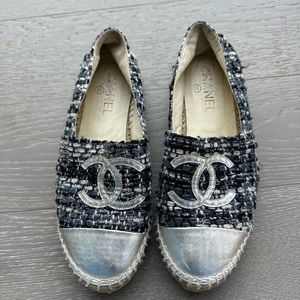 Chanel espadrilles in worn condition.
